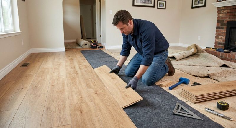 Laminate Floor Remodeling in Winston Salem, NC