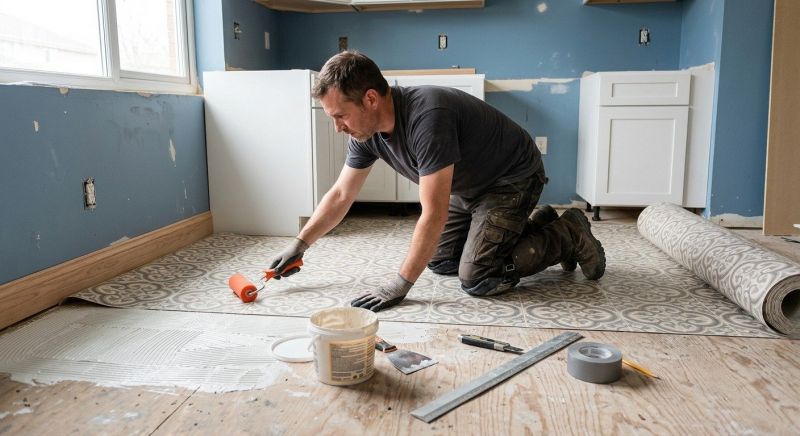 Sheet Linoleum Installation in Davidson County, NC